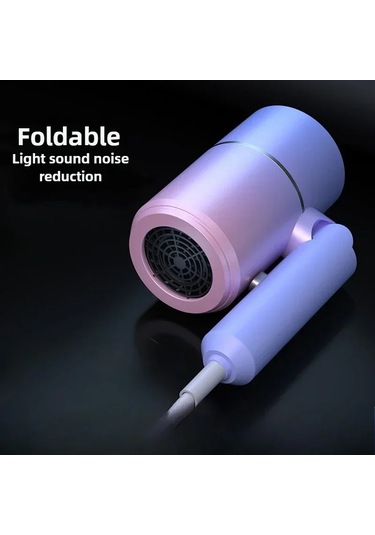 Ev Için Taşıma Çantası Sıcak Hava Anyon Saç Bakımı Ile Katlanır Saç Makinesi 800w Gradient