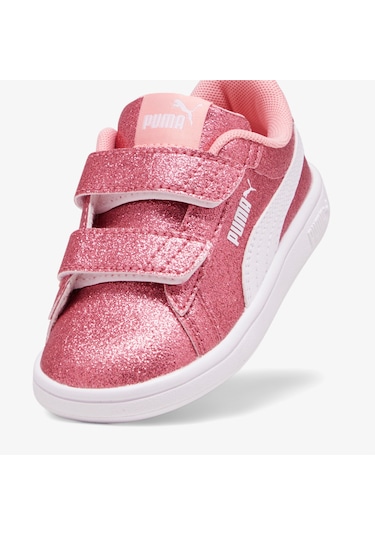 Puma Smash 3.0 Glit Glam V Çocuk Beyaz Spor Ayakkabı 026 394688 Beyaz