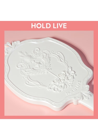 Vkemall Hold Lıve Zarif Oymalı Giyinme Aynası Taşınabilir El Makyaj Aynası Doğal Şeffaf