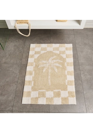 Evidea Soft Palm Tufting Banyo Paspası - Bej - 60x90 Cm Bej