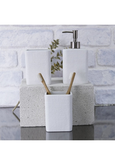 Linen Diş Fırçalık Beyaz