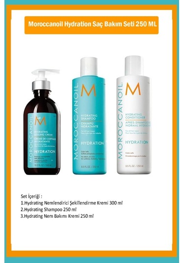 Moroccanoil Hydration Saç Bakım Seti 250 Ml