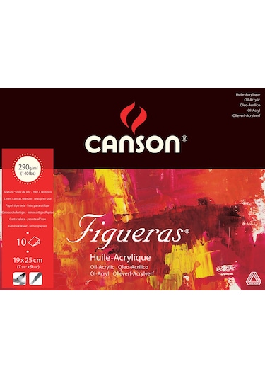 Canson Figueras Akrilik Yapışkanlı Blok 19 x 25 CM 10Sayfa 290 G