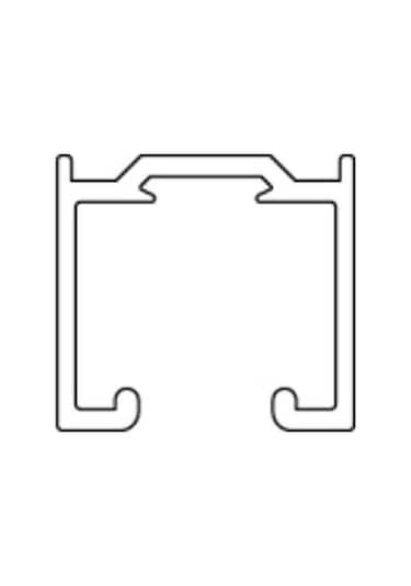 Hafele Slide Sürme Kapak Alüminyum Üst Ray 2.5 Metre