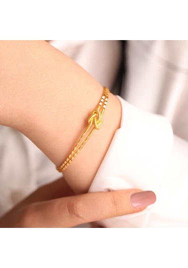 15 Gr 22 Ayar Düğüm Kesme Bilezik