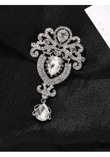 Beautiful Detail Büyük Takış Broş 145622479 Beyaz