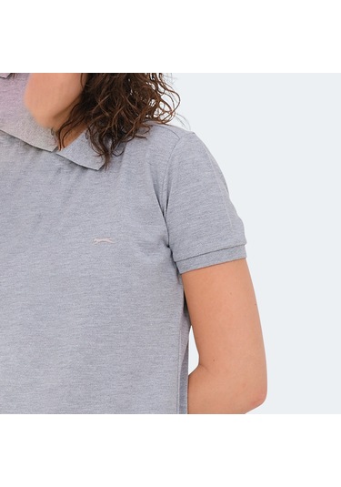 Slazenger VERA I Kadın Polo Yaka Gri Tişört