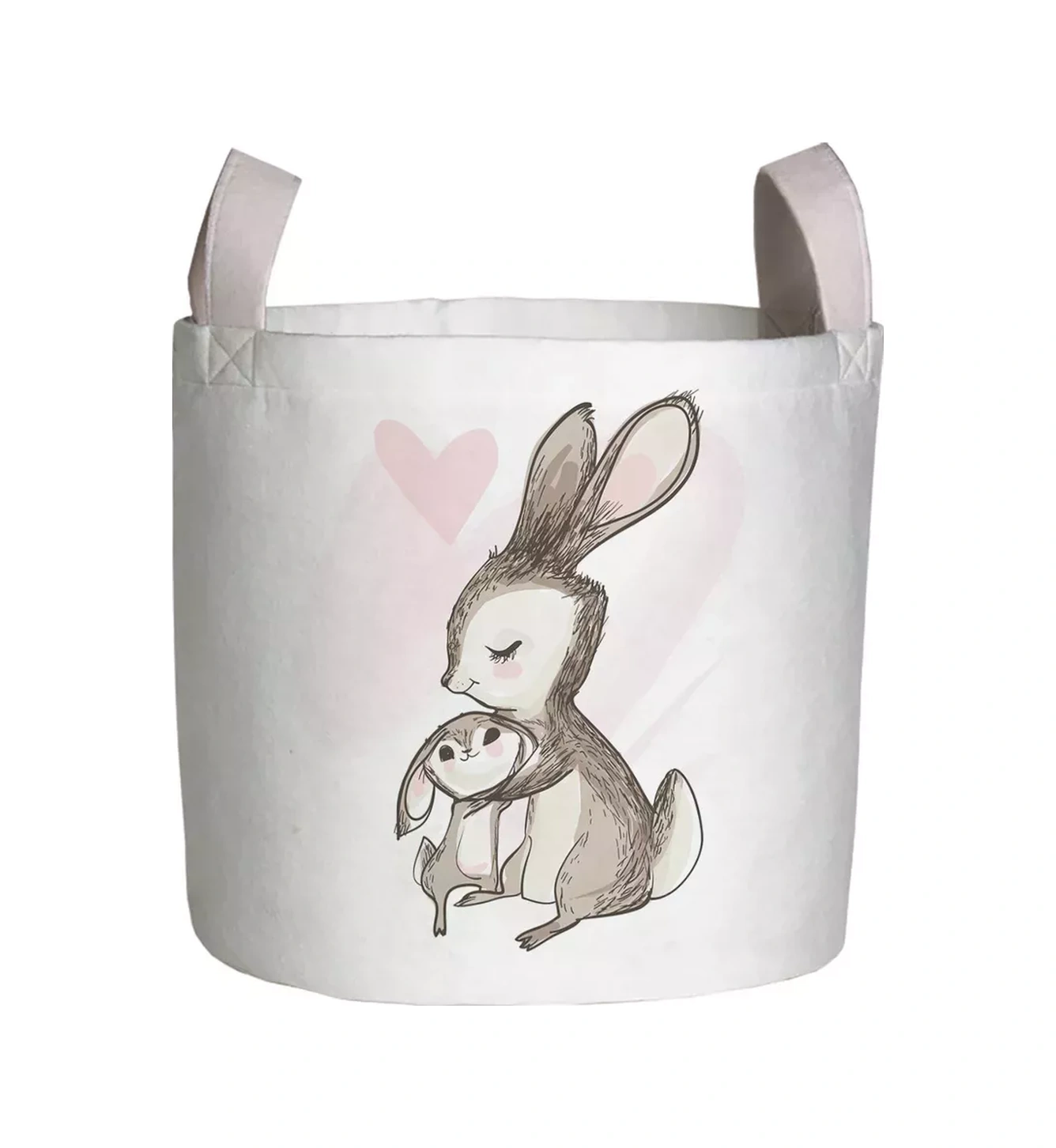 Joyarty Çekmez Çamaşır Sepeti "tavşancık İle Tavşancık" 35x35cm 232772317 Siyah