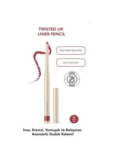 Farmasi Dudak Kalemi 02 Deep Red