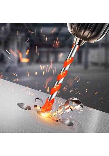 Wealthglow Mavi 5mm Oauee Dişli Üçgen Tungsten Çelik Duvar Karosu Beton Delme Ucu Ev Mermer Derebeyi Elmas El Elektrikli Matkap Renkli Yok Ms91no