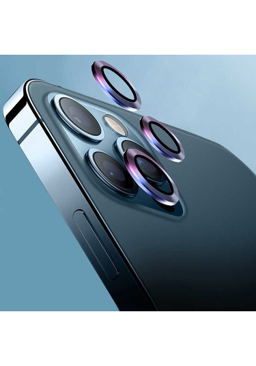 Noktaks - İphone 13 Uyumlu - Kamera Lens Koruyucu Cl-07 - Colorful - T21298 Colorful