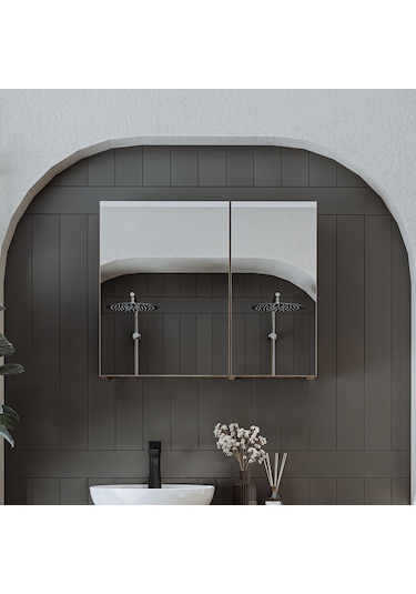 Banyo Dolabı Kulpsuz 2 Kapaklı Mdf 75 Cm Aynalı Banyo Dolabı Atl Atlantik Çam Banyo Dolabı Kulpsuz 2 Kapaklı Mdf 75 Cm Aynalı Banyo Dolabı Atl Atlantik Çam