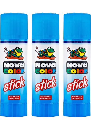 Stick Yapıştırıcı Nova Color Katı Yapıştırıcı 10 gr 3 Adet