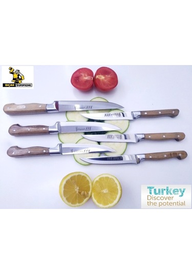 Mutfak Ekmek Sebze Meyve  Bıçak Seti 6ad Lazoğlu Sürmene Bilezikli
