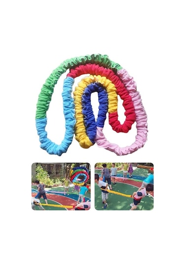Ganzhoushop Suntek Renkli Kooperatif Esnek Egzersiz Döngüsü Çoklu Bant Seti 3m Jq Çok Renkli