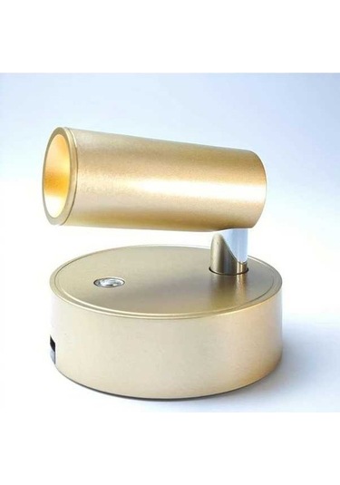 Fastbuy Altın Led Manyetik Duvar Lambası Adım Adım Karartılabilir 3 Renk Kablosuz Şarj Edilebilir Uzaktan Kumanda Altın