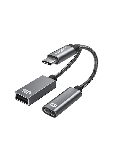 Hepu Hp-z05 Type-c To Type-c + Usb Dönüştürücü Adaptör -