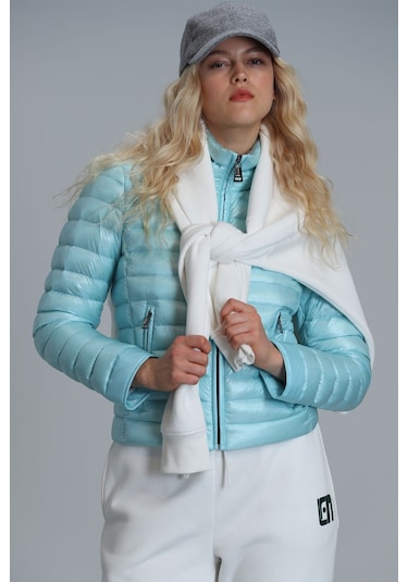 Lufian Mary Kaztüyü Kadin Mont Açik Mavi Açık Mavi 122120022100320 Açık Mavi