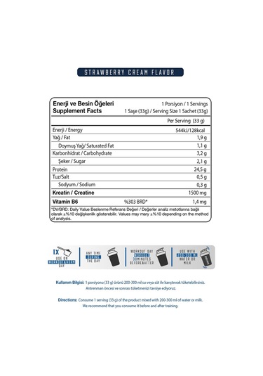 Prime Nutrition Whey Protein 33 Gram 1 Saşe Strawberry Cream