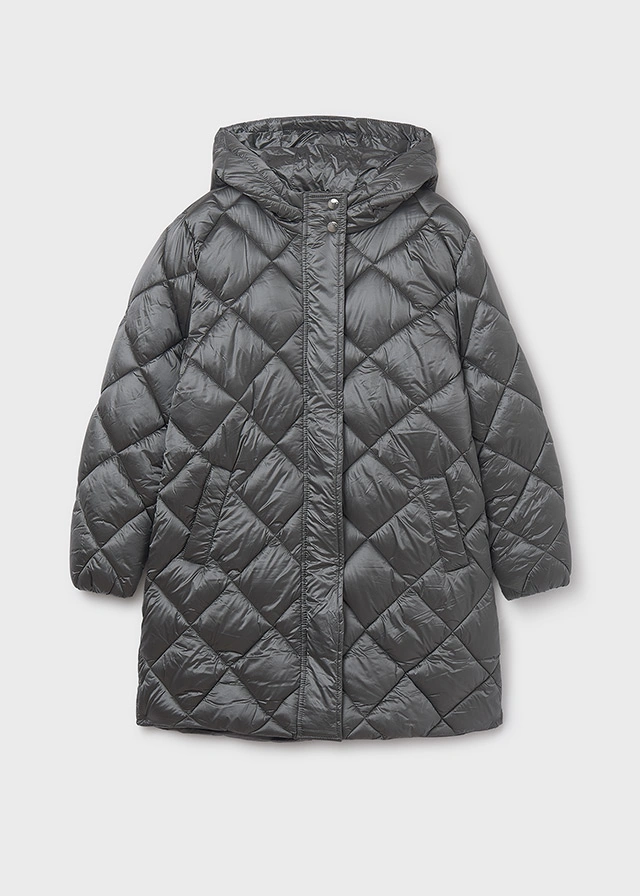 Mayoral 7432-50 Kız Çocuk Gri Mont Gri