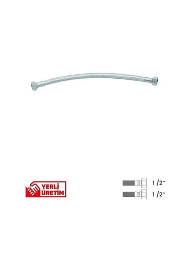 Bağlantı Hortumu 1/2'1/2 90 Cm