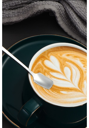 304 Çelik 21 Cm Kokteyl Karıştırma Barmen Latte Kaşığı Cin761by