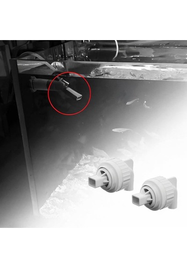 Suntek 2x Akvaryum Ördek Gagası Nozul Bağlantısı Dönen