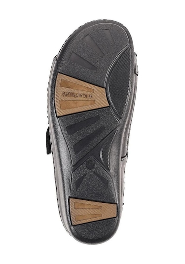 Forelli 22005 Ursula-g Siyah Kadın Hakiki Deri Terlik-siyah Siyah