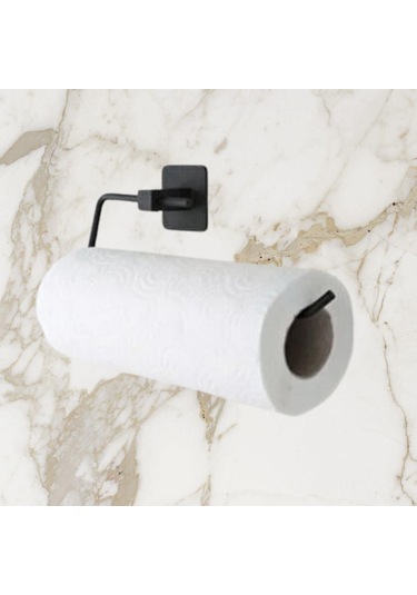 Kendiliğinden Yapışkanlı Siyah Paslanmaz Metal Rulo Havluluk Aparat 4915 Diğer