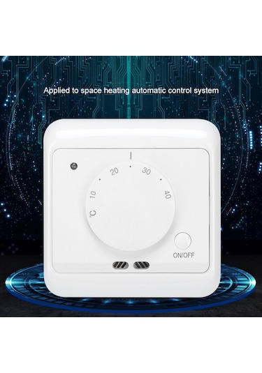 Yaozixa Duvar Tipi Mekanik Isıtma Termostati, 5-40 C Sıcaklık Kontrolü, 230v 16a, Ip20 Koruma, Otel/hastane Uygulamaları