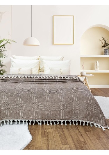 Battaniye Pamuk Riona 180x200 Cm Kahve