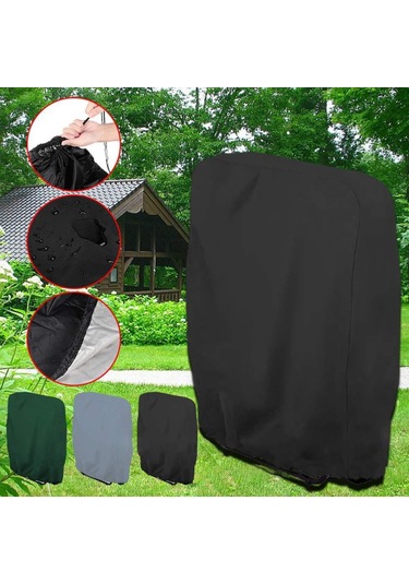 Suofeng Açık Hava Güneş Katlanır Sandalye Toz Örtüsü Çim Teras Mobilya Örtüsü 210 Oxford Kumaş Koyu Yeşil