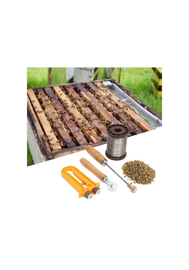 Homyl Arı Kovanı Çerçeve Tel Alet Seti Bahçe Arıcı Yard
