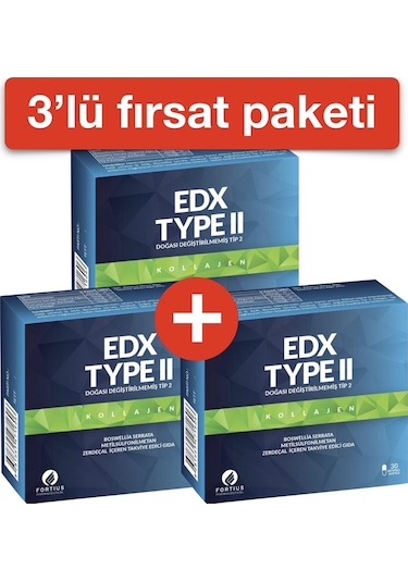 Edx Type Ii Kollajen (3'lü Paket)