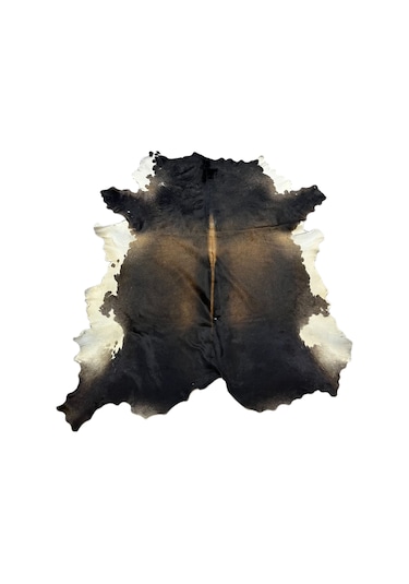 Doğal Renkli Dana Postu Halı - Naturel Halı Post Kahve Gri