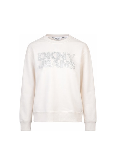 Dkny Kadın Sweatshırt Djqt1723-okf Krem