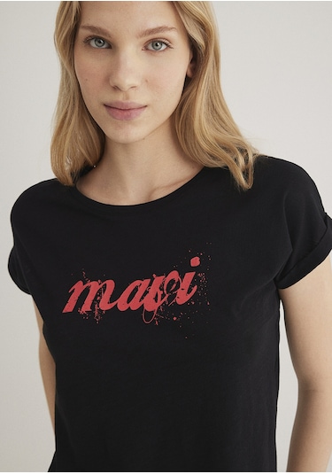 Mavi - Mavi Logo Baskılı Siyah Tişört 166422-900 Siyah