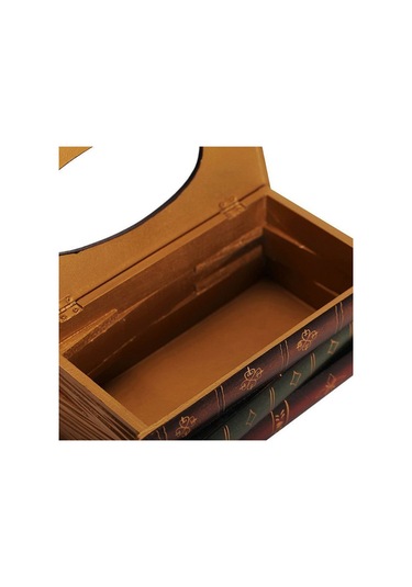 Sones Retro El Çizimi Kitap Stili Mendil Kutusu Kılıfı Yeşil