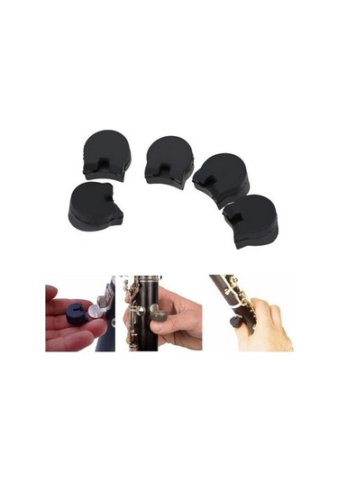 5 Adet Klarnet için Parmak Dayama Aparatı-elastik Malzeme-5 Adet