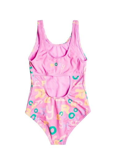 Roxy Erlx103093 Funny Bambino One Piece Kız Çocuk Mayo Pembe