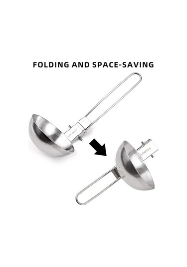 Pazly Uzun Takım Süzgeçli Servis Saplı Renkli Paslanmaz Kepçe Katlanabilir Kaşık Kamp Çatal Bıçak Seti Lx Çok Renkli