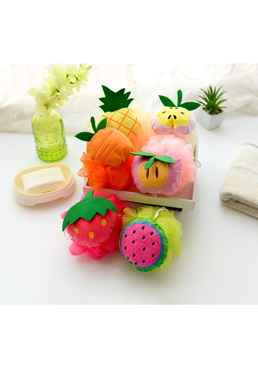 Teltree Yumuşak Meyve Desenli Banyo Süngeri - Cilt Temizleme Ve Peeling İçin Diğer