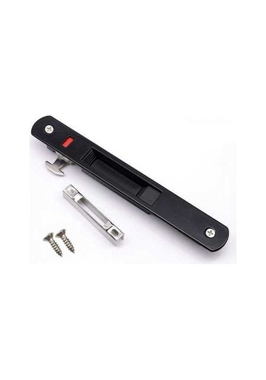 Pazly Çinko Alaşımlı Sürgülü Kapı Kilidi - Dayanıklı Pencere Mandalı Kapı Kolu Kilidi - Color 1 Tek Taraflı Kilit