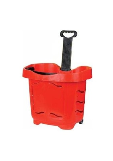 Rafburada® 40 lt Teleskopik Saplı Plastik Alışveriş, Market Sepeti