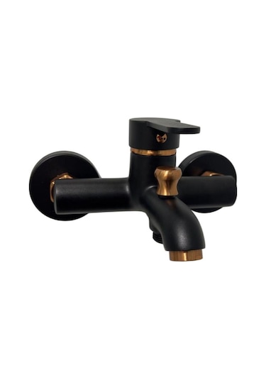 Armour Armatür Banyo Bataryası Siyah Rose Siyah