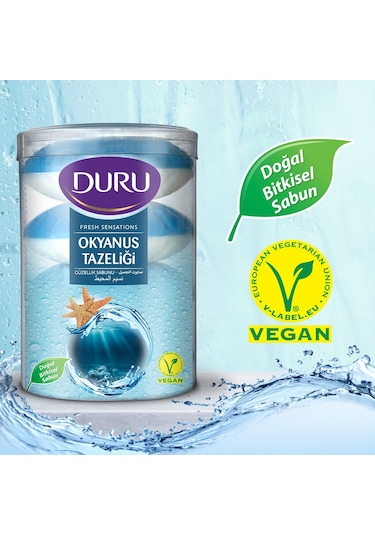 Duru Fresh Sensations Okyanus Tazeliği Güzellik Sabunu 16'lı 4 x 400 G