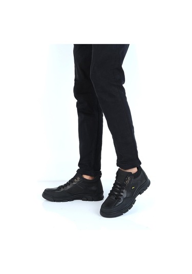 Tardelli 3262 Siyah Kaçuk Kürklü Erkek Deri Bot 001