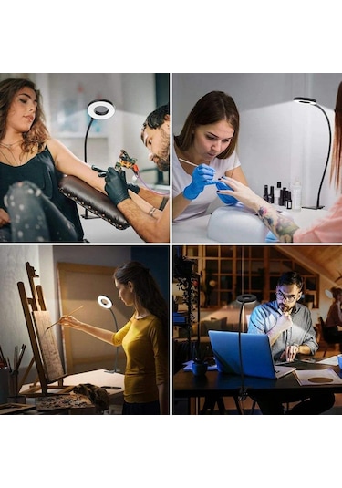 3 Renk 10x Büyüteçli Çalışma Lambası Masa Lambası