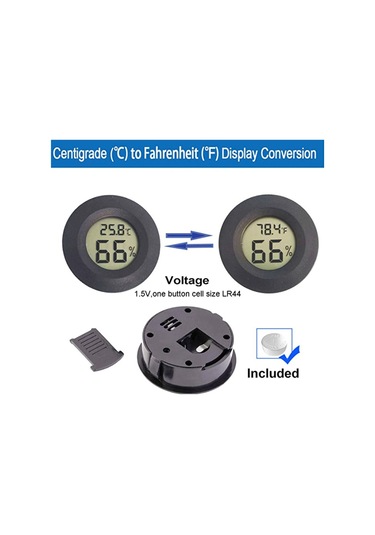 Springsun İç Mekan Sensörlü Termometre & Nem Ölçer: -0 C-50 C %10-%99 Rh - Ev, Sera, Bodrum, Evcil Hayvanlar