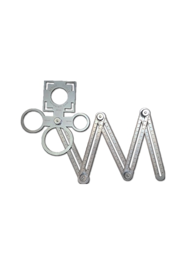 Benan Tools Çok Fonksiyonlu Delik Şablon Cetveli 94 cm